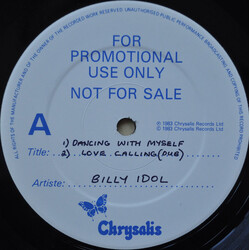 Billy Idol Dancing With Myself USED VINYL 12INCH PROMO