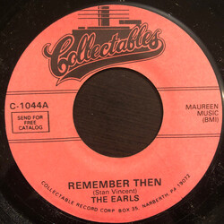 The Earls Remember Then / Never USED VINYL 7INCH 45 RPM