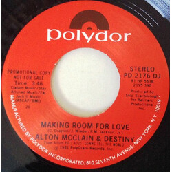 Alton McClain & Destiny Making Room For Love USED VINYL 7INCH 45 RPM SINGLE PROMO STEREO
