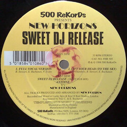 New Horizons Sweet DJ Release VINYL 12" USED