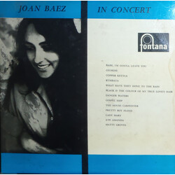 Joan Baez Joan Baez In Concert Vinyl LP USED