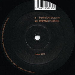 Bovill / Murmur Low Pressure / Magnetic USED VINYL 12INCH 45 RPM