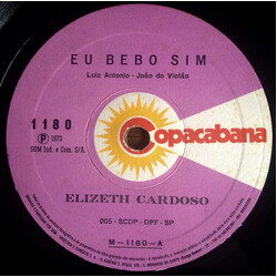 Elizeth Cardoso Eu Bebo Sim USED VINYL 7INCH 33 S RPM SINGLE