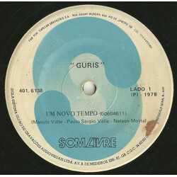 Guris / Marcio Lott Um Novo Tempo / Outra Vez USED VINYL 7INCH 33 S RPM SINGLE