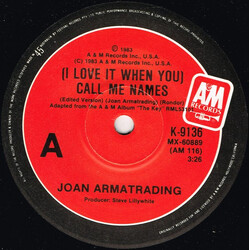 Joan Armatrading (I Love It When You) Call Me Names USED VINYL 7INCH 45 RPM SINGLE