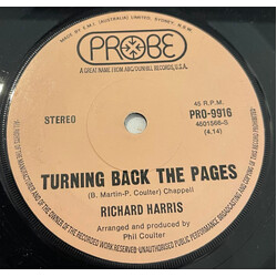 Richard Harris Turning Back The Pages USED VINYL 7INCH 45 RPM