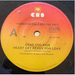 Dead End Kids Heart Get Ready For Love USED VINYL 7INCH SINGLE 45 RPM PROMO