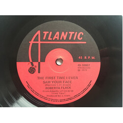 Roberta Flack The First Time I Ever Saw Your Face / Bridge Over Troubled Water USED VINYL 7INCH 45 RPM SINGLE