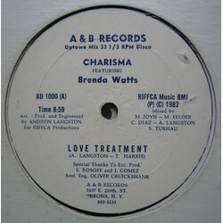 Charisma (12) / Brenda Watts Love Treatment USED VINYL 12INCH 33 S RPM SINGLE