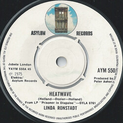 Linda Ronstadt Heatwave USED VINYL 7INCH 45 RPM SINGLE
