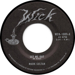 Mark Sultan Let Me Out / Be The Blood USED VINYL 7INCH SINGLE