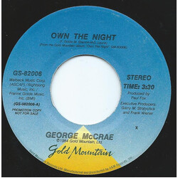George McCrae Own The Night USED VINYL 7INCH 45 RPM PROMO