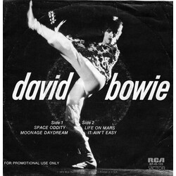 David Bowie Space Oddity, Moonage Daydream, Life On Mars?, It Ain't Easy USED VINYL 7INCH 45 RPM EP PROMO STEREO