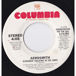 Aerosmith Remember (Walking In The Sand) USED VINYL 7INCH 45 RPM SINGLE PROMO