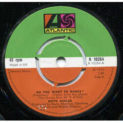 Bette Midler Do You Want To Dance? USED VINYL 7INCH 45 RPM SINGLE