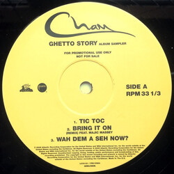 Baby Cham Ghetto Story USED VINYL 12INCH PROMO SAMPLER