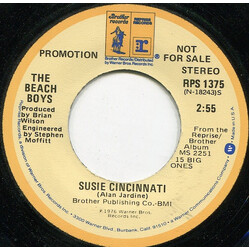 The Beach Boys Susie Cincinnati VINYL 7" USED
