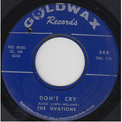 The Ovations Don't Cry Vinyl 7" USED