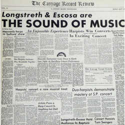 Joe Longstreth / John Escosa Longstreth & Escosa Are The Sound Of Music Vinyl LP USED