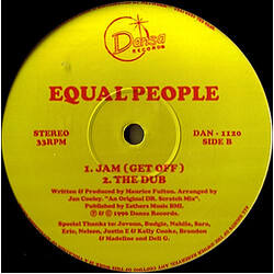 Equal People We All The Same / Jam USED VINYL 12INCH 33 S RPM STEREO