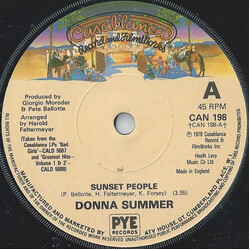 Donna Summer Sunset People USED VINYL 7INCH 45 RPM SINGLE