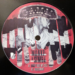 That Man Monkz / Simba (12) Monkz N Simba USED VINYL 12INCH 33 S RPM PROMO