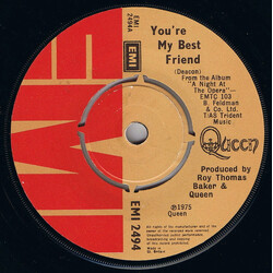 Queen You're My Best Friend VINYL 7" USED