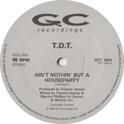 The Dunn Thing Ain't Nothin' But A Houseparty USED VINYL 12INCH 45 RPM