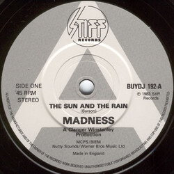 Madness The Sun And The Rain USED VINYL 7INCH 45 RPM SINGLE PROMO STEREO