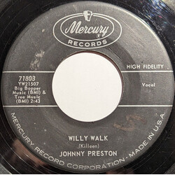 Johnny Preston Willy Walk / I Feel Good USED VINYL 7INCH 45 RPM SINGLE