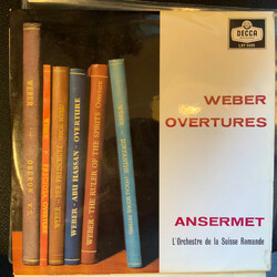 Ernest Ansermet / L'Orchestre De La Suisse Romande Weber Overtures Vinyl LP USED