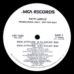 Patti LaBelle New Attitude USED VINYL 12INCH PROMO
