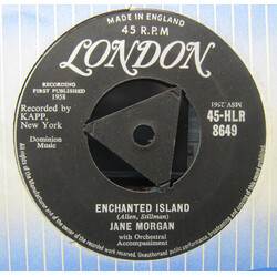 Jane Morgan Enchanted Island / Once More, My Love, Once More USED VINYL 7INCH 45 RPM SINGLE