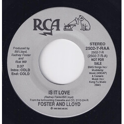 Foster And Lloyd Is It Love USED VINYL 7INCH 45 RPM PROMO