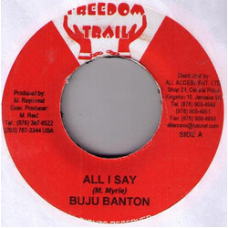 Buju Banton All I Say USED VINYL 7INCH 45 RPM