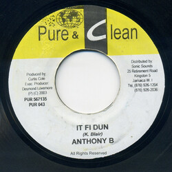 Anthony B / Derrick Parker It Fi Dun / How Long USED VINYL 7INCH 45 RPM