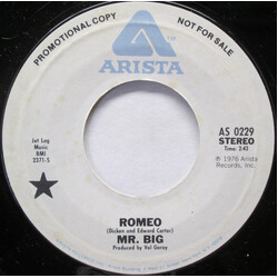 Mr Big Romeo USED VINYL 7INCH 45 RPM PROMO STEREO MONO