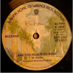 Wizzard (2) Are You Ready To Rock USED VINYL 7INCH 45 RPM SINGLE STYRENE
