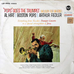 Al Hirt / The Boston Pops Orchestra / Arthur Fiedler "Pops" Goes The Trumpet (Holiday For Brass) Vinyl LP USED