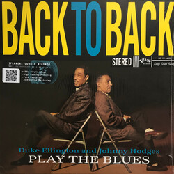 Duke Ellington / Johnny Hodges Back To Back (Duke Ellington And Johnny Hodges Play The Blues) Vinyl LP USED