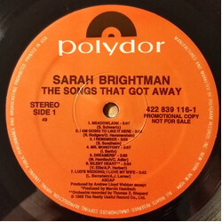 Sarah Brightman The Songs That Got Away Vinyl LP USED