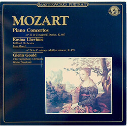Wolfgang Amadeus Mozart / Glenn Gould / Rosina Lhévinne Piano Concertos No. 21. K. 467 & No. 24. K. 491 Vinyl LP USED