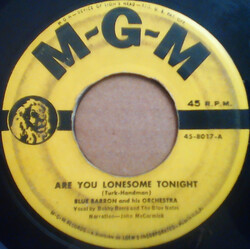 Blue Barron And His Orchestra Are You Lonesome Tonight / Penny Wise And Love Foolish USED VINYL 7INCH 45 RPM SINGLE