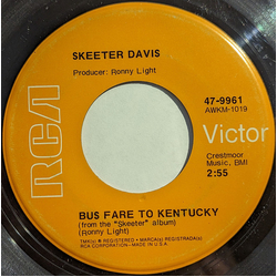 Skeeter Davis Bus Fare To Kentucky Vinyl 7" USED