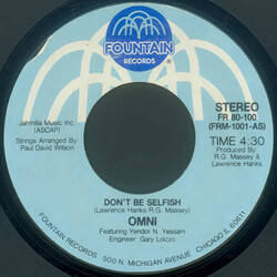 Omni (2) / Yendor Yessam Don't Be Selfish / Keys To The City USED VINYL 7INCH 45 RPM