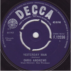 Chris Andrews (3) Yesterday Man USED VINYL 7INCH 45 RPM SINGLE