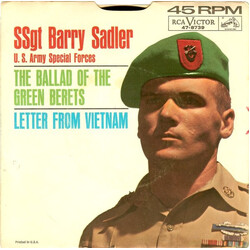 Barry Sadler The Ballad Of The Green Berets / Letter From Vietnam VINYL 7" USED