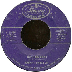 Johnny Preston Running Bear / Cradle Of Love USED VINYL 7INCH 45 RPM REISSUE