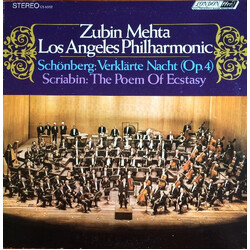 Arnold Schoenberg / Alexander Scriabine / Zubin Mehta / Los Angeles Philharmonic Orchestra Verklärte Nacht (Op.4) / The Poem Of Ecstasy Vinyl LP USED