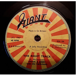 Ewan & Jerry / The Carib Beats The Right Track/We've Gotta Be One USED VINYL 7INCH 45 RPM SINGLE